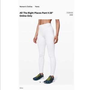 Lululemon All The Right Places Pant II 28”